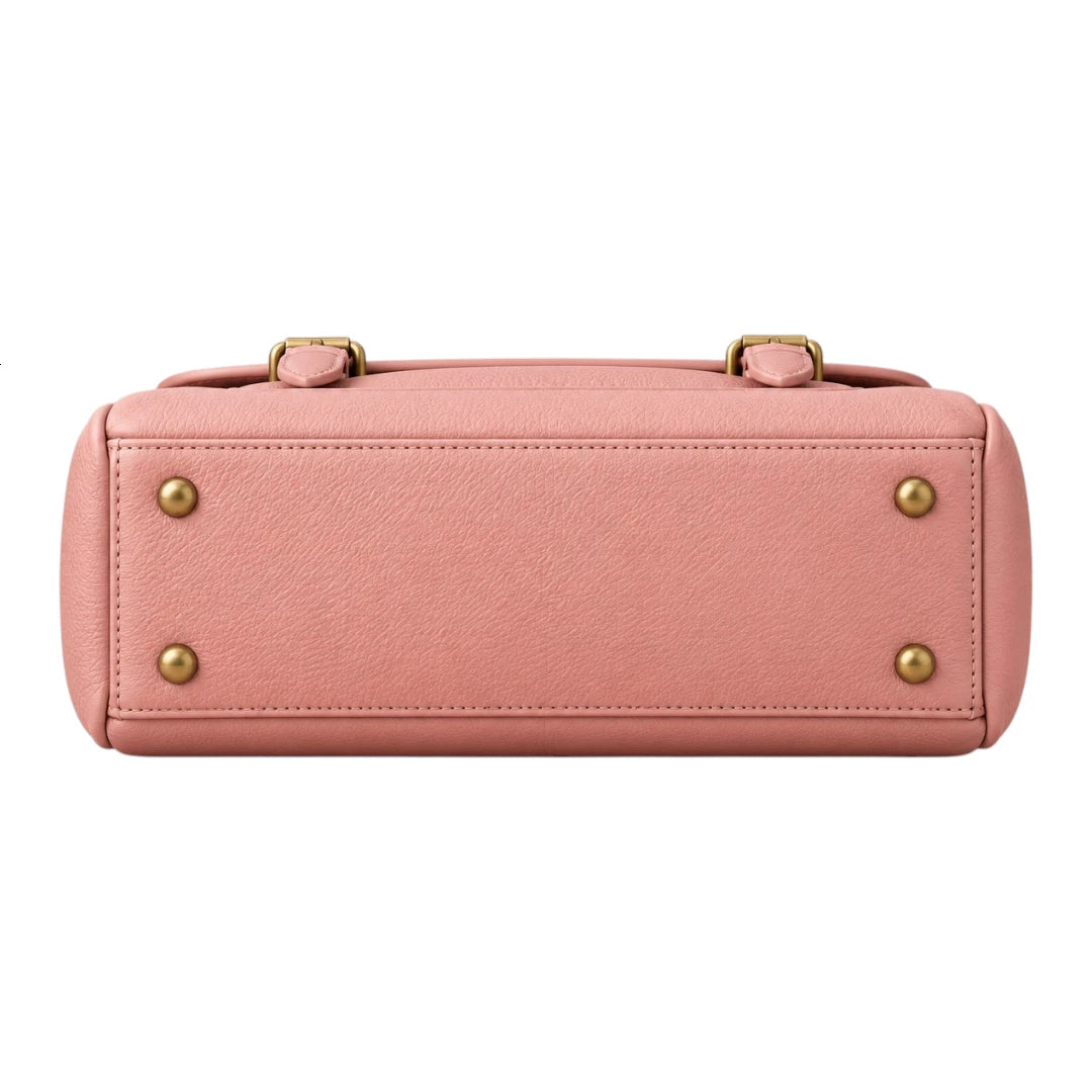 Bagelite Roselle Blush Pink Faux Leather Satchel Handbag