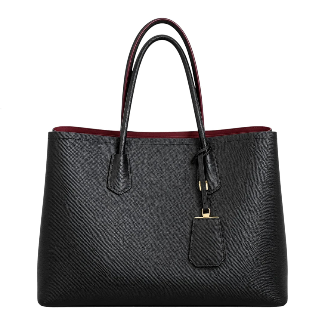 Bagelite, Women’s Satchel Handbags, Black Satchel Handbag, Faux Leather Bag, Medium Handbag, Structured Handbag, Everyday Satchel, Women’s Fashion Bag
