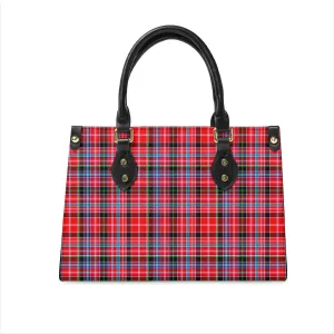 Aberdeen District Tartan Leather Bag