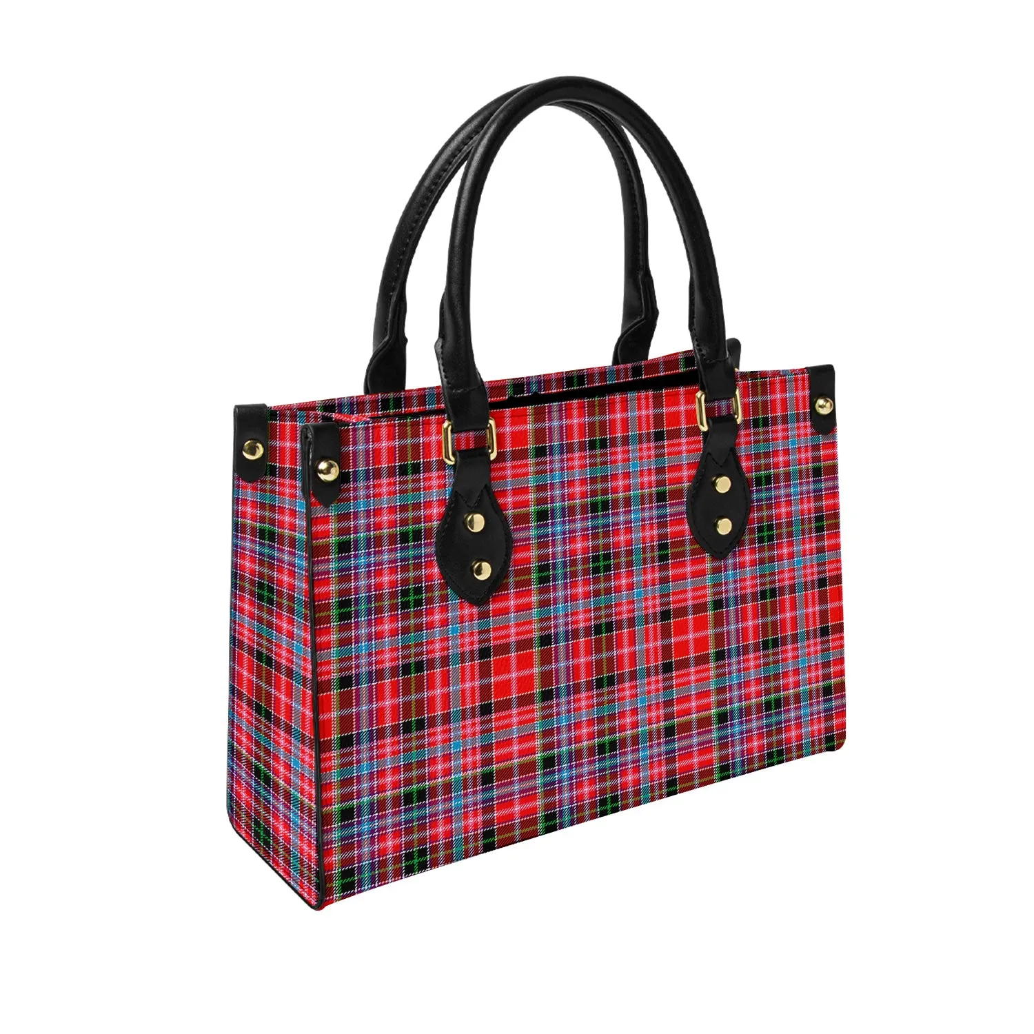 Aberdeen District Tartan Leather Bag