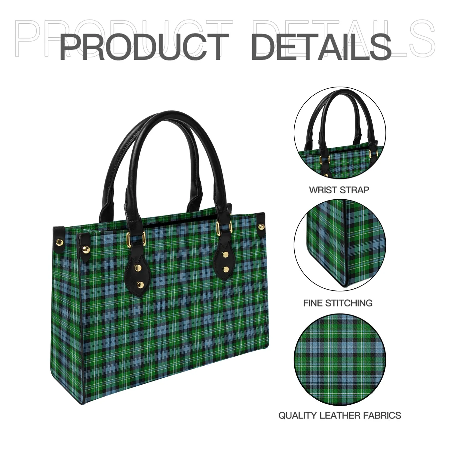 Arbuthnot Ancient Tartan Leather Bag