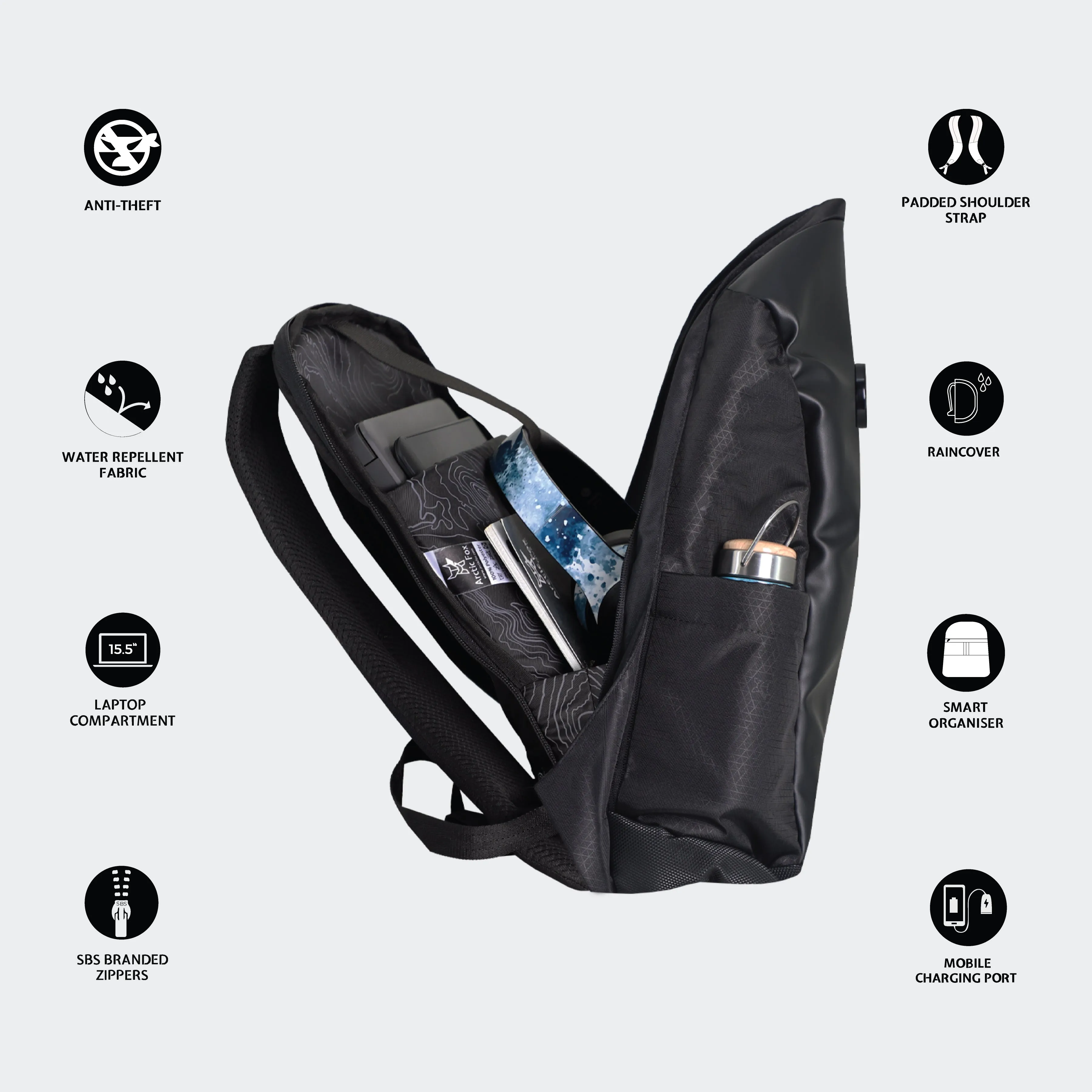 Arctic Fox Slope Anti-Theft Laptop bag and Backpack