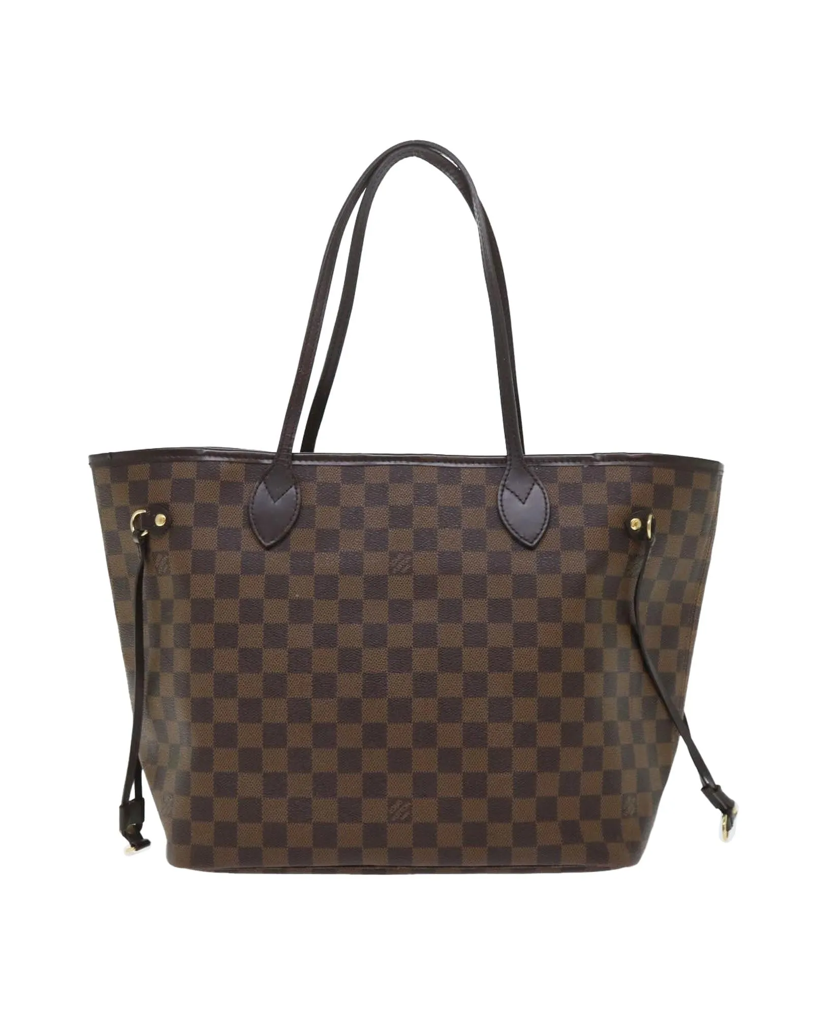 Authentic Damier Ebene Neverfull MM Tote Bag