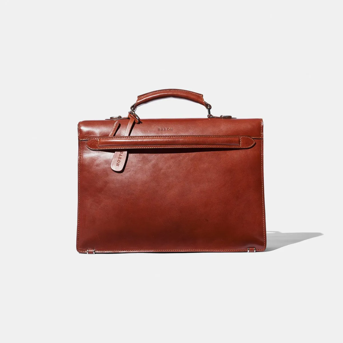 Baron - Small Briefcase BLACK LEATHER