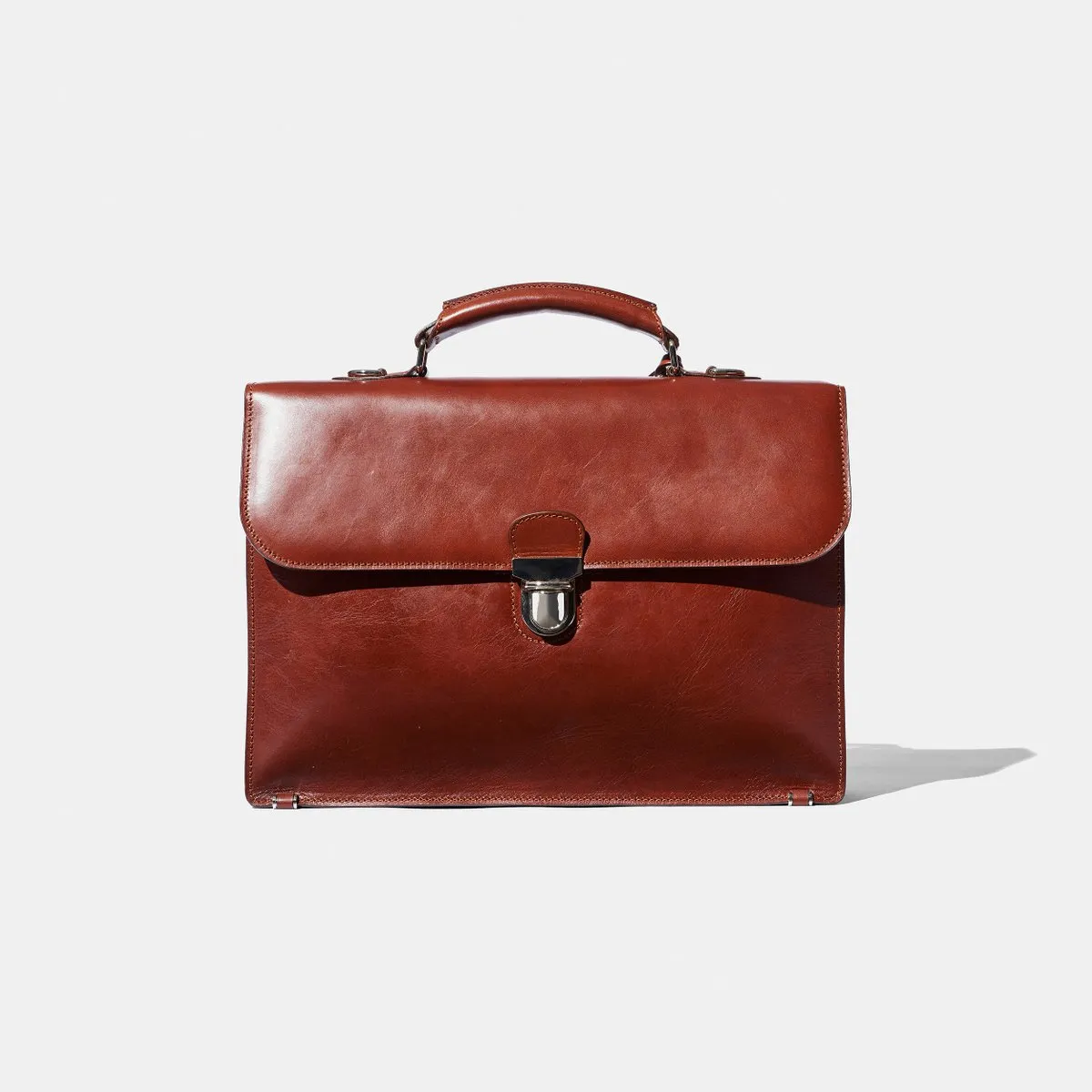 Baron - Small Briefcase BLACK LEATHER