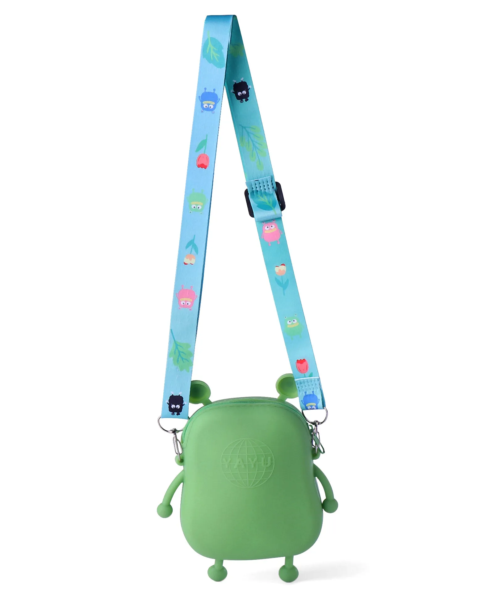 BETTY SMILE SILICON SLING BAG - DARK GREEN