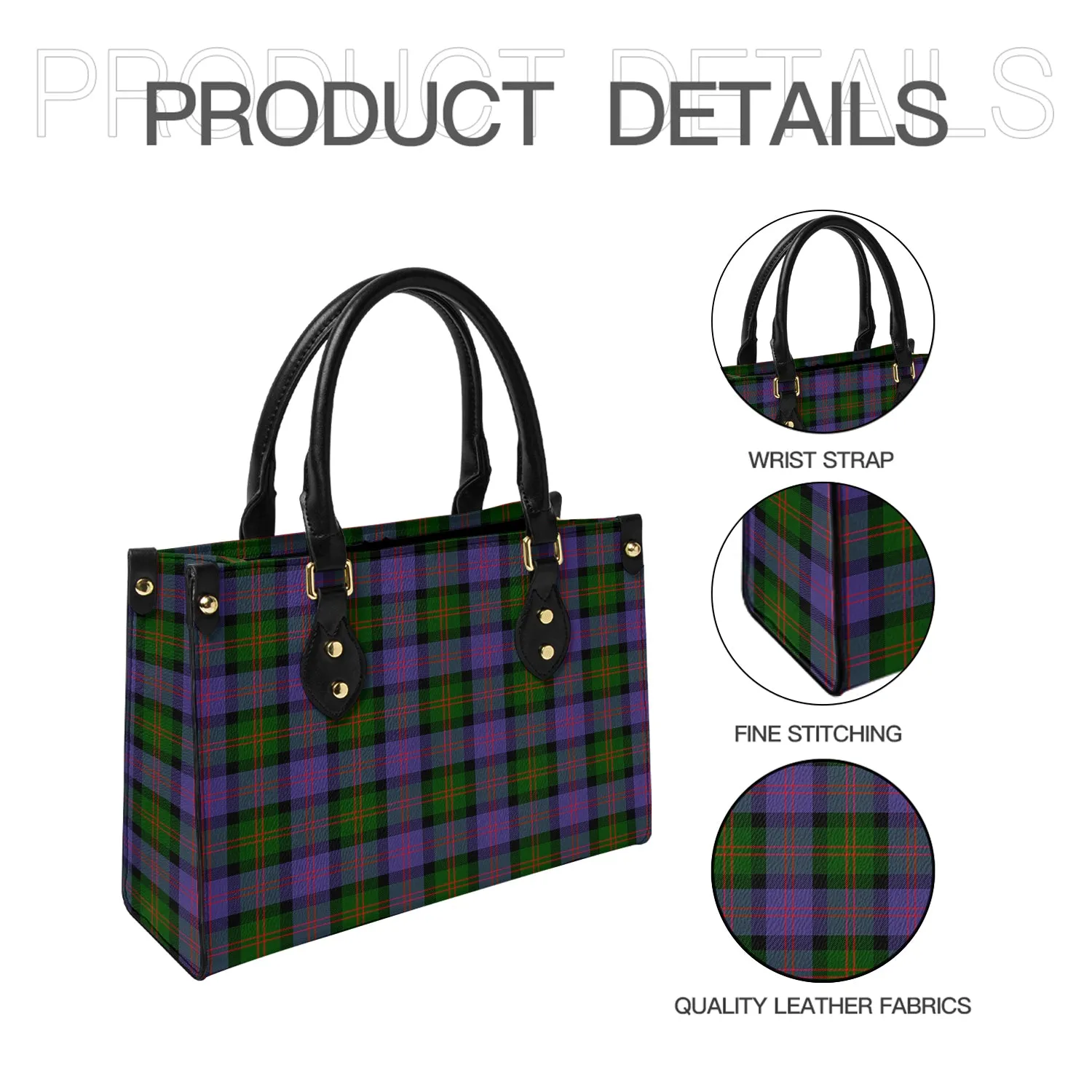 Blair Modern Tartan Leather Bag