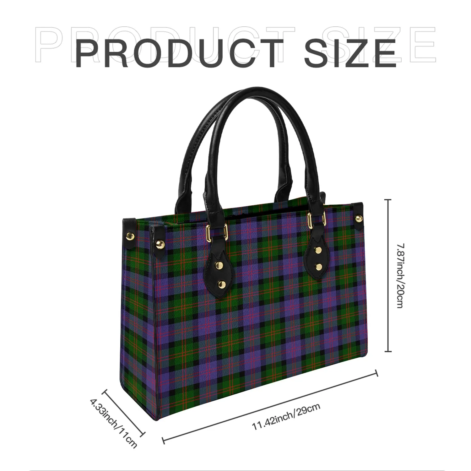 Blair Modern Tartan Leather Bag