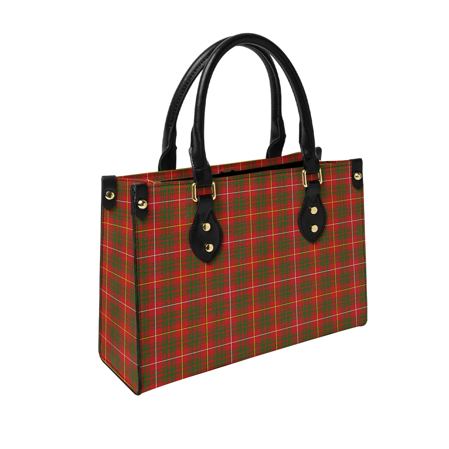 Bruce Modern Tartan Leather Bag