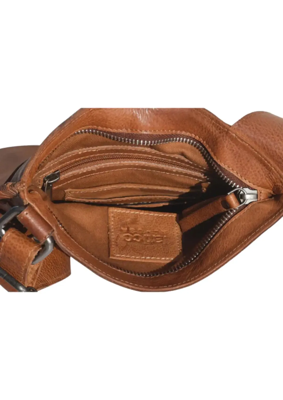 Brynn Leather Crossbody Bag - Camel