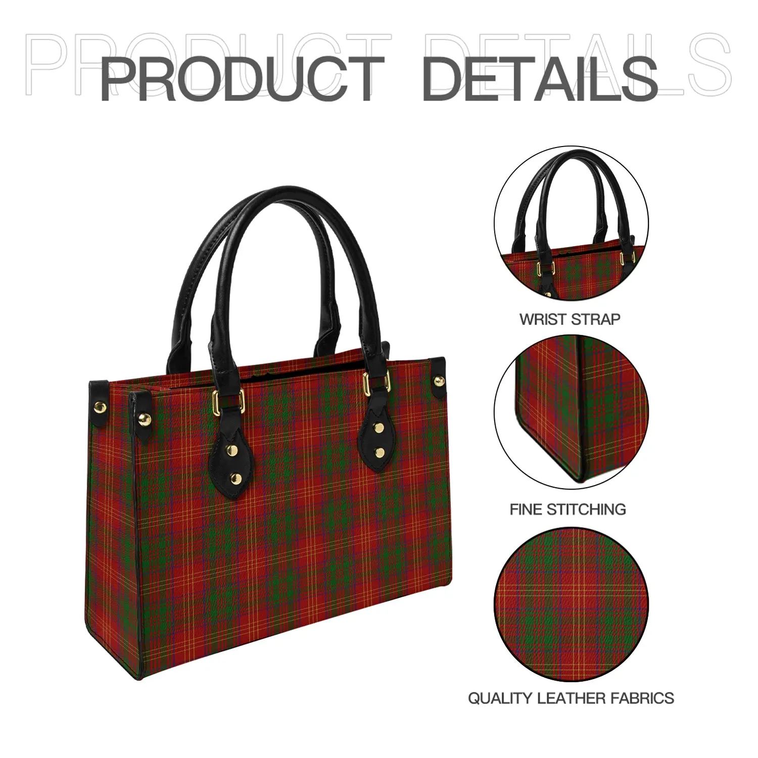 Burns Tartan Leather Bag