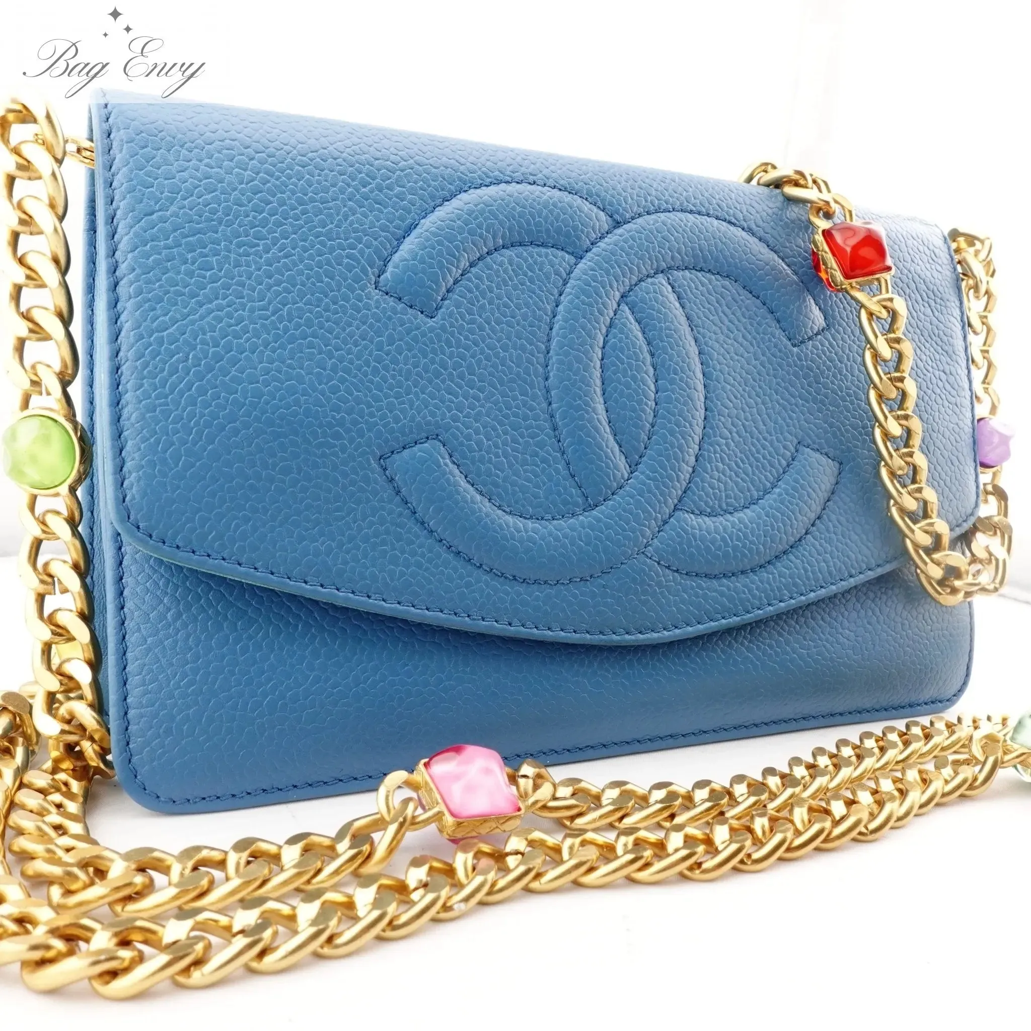 CHANEL Caviar Timeless Clutch on Chain