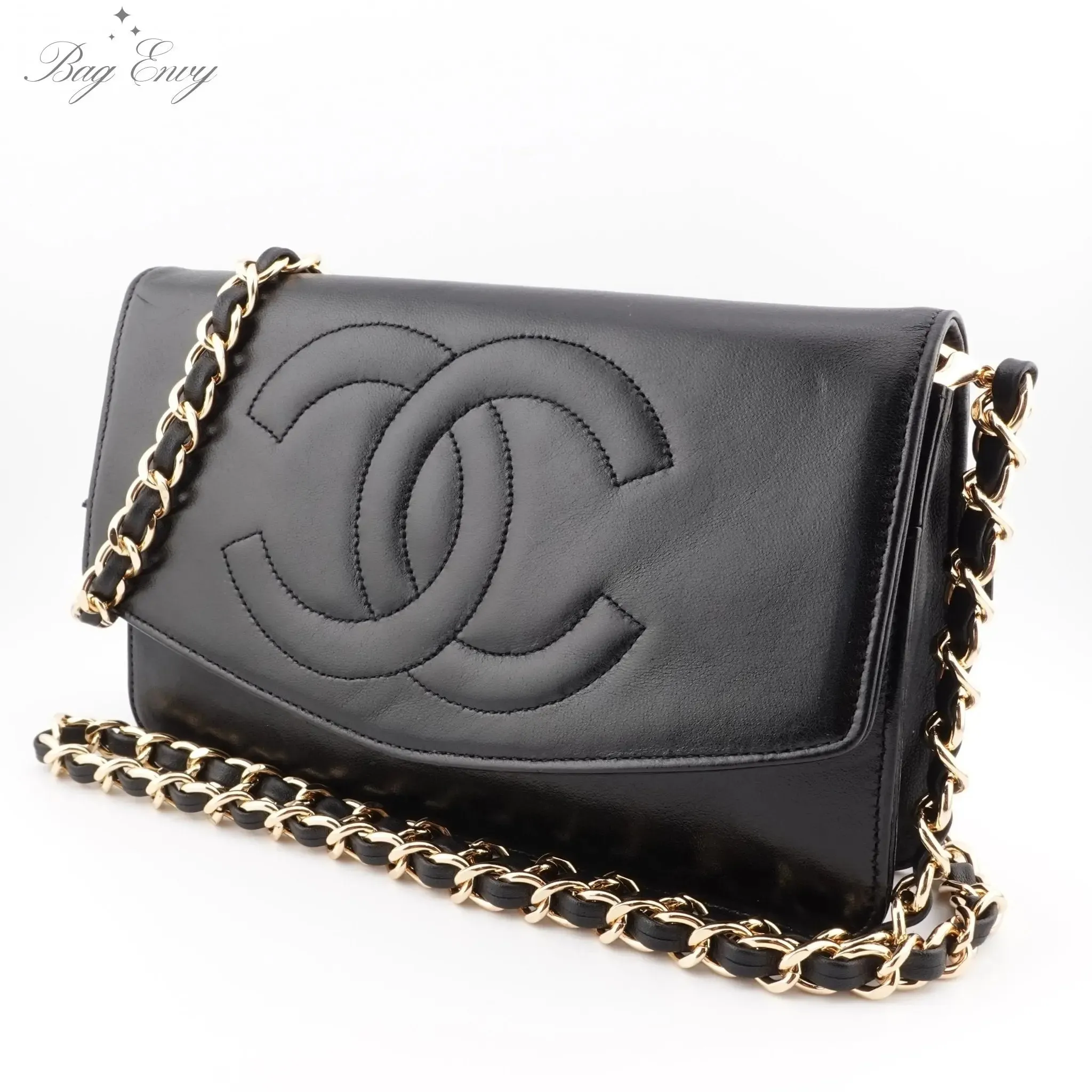 CHANEL Lambskin Timeless Clutch on Chain