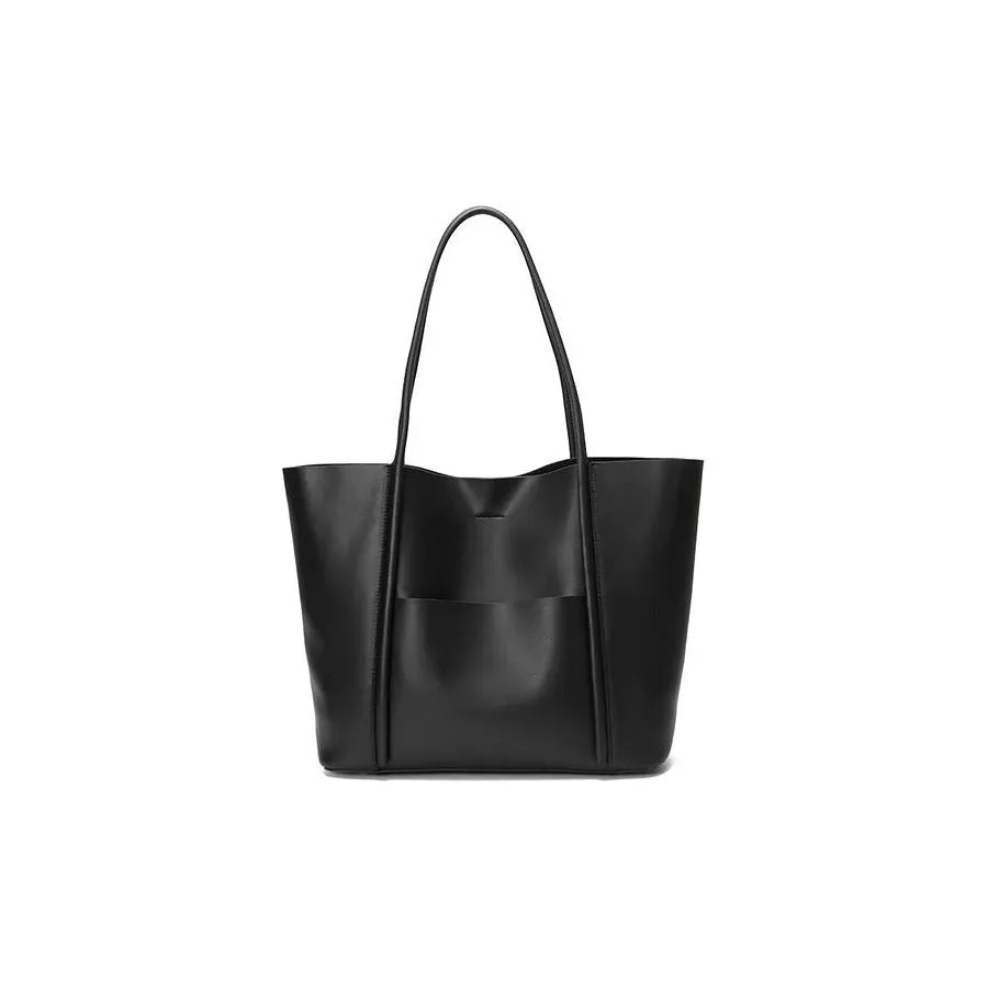 ChicLuxe Leather Zipper Closure Shoulder Bag