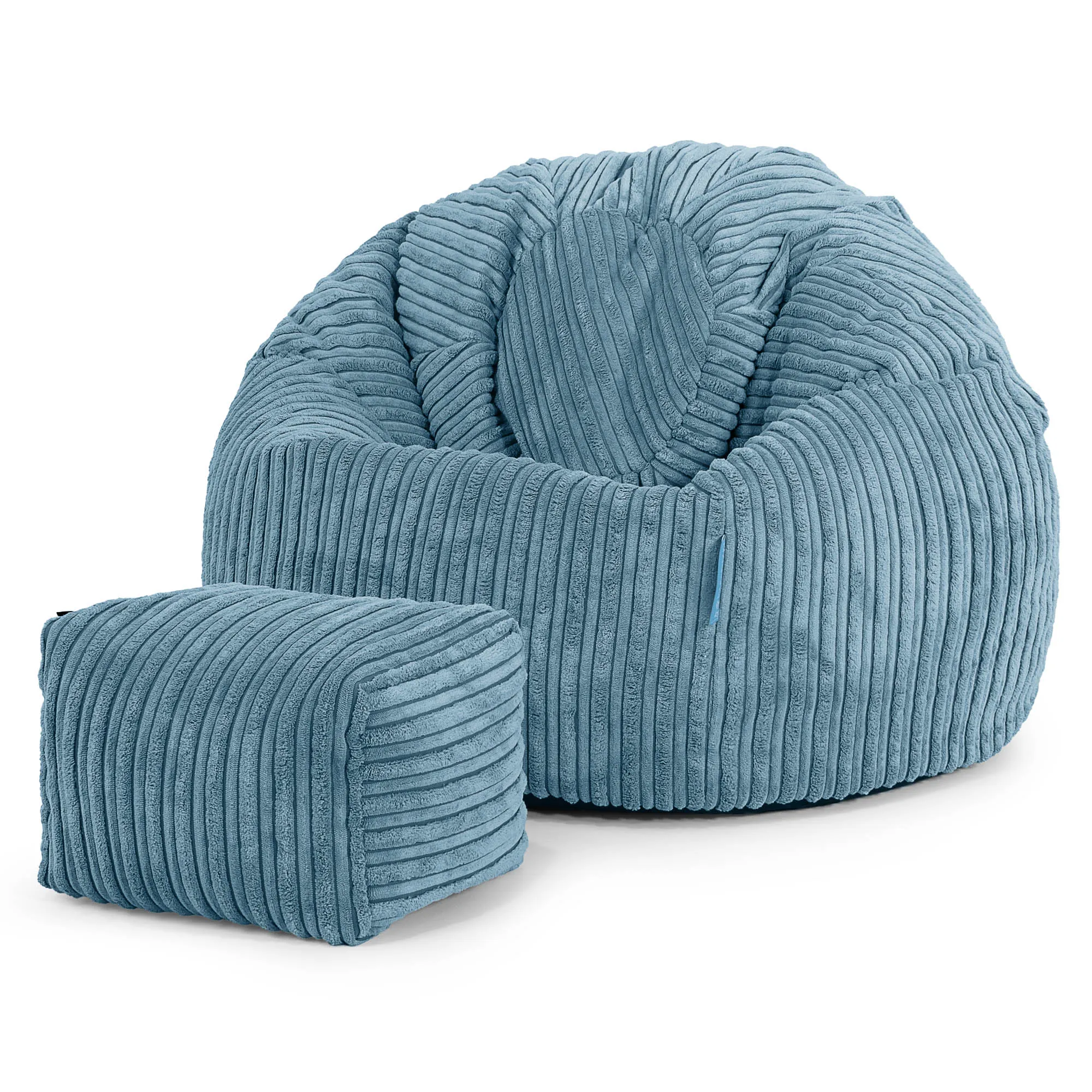 Classic Kids Bean Bag Chair 1-5 yr - Cord Aegean Blue