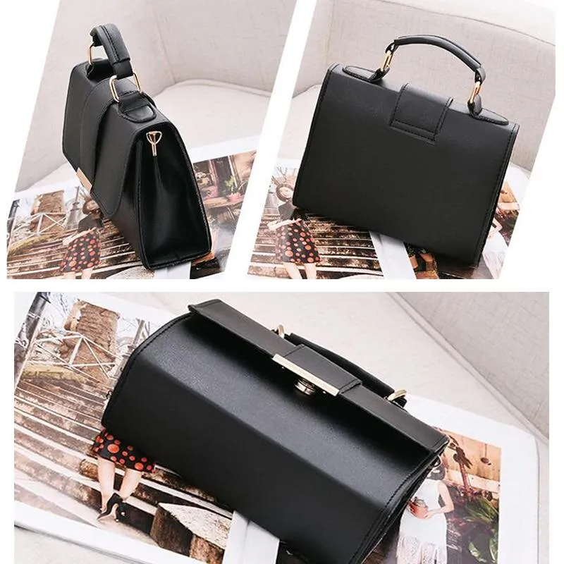 Classic Style Rectangle Top Handle Handbag