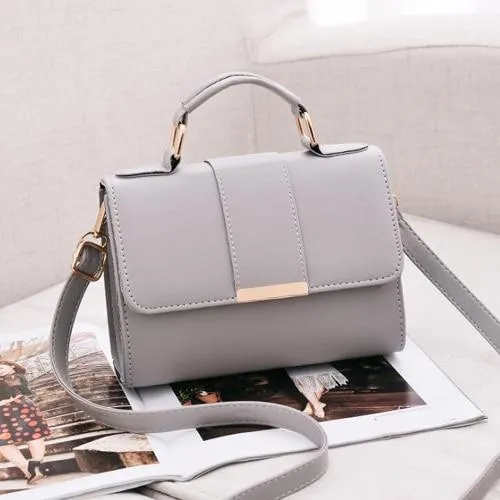 Classic Style Rectangle Top Handle Handbag