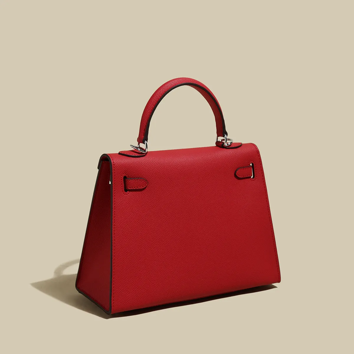 Classic Top-Handle Leather Bag