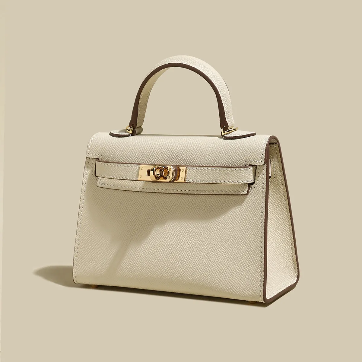 Classic Top-Handle Leather Bag