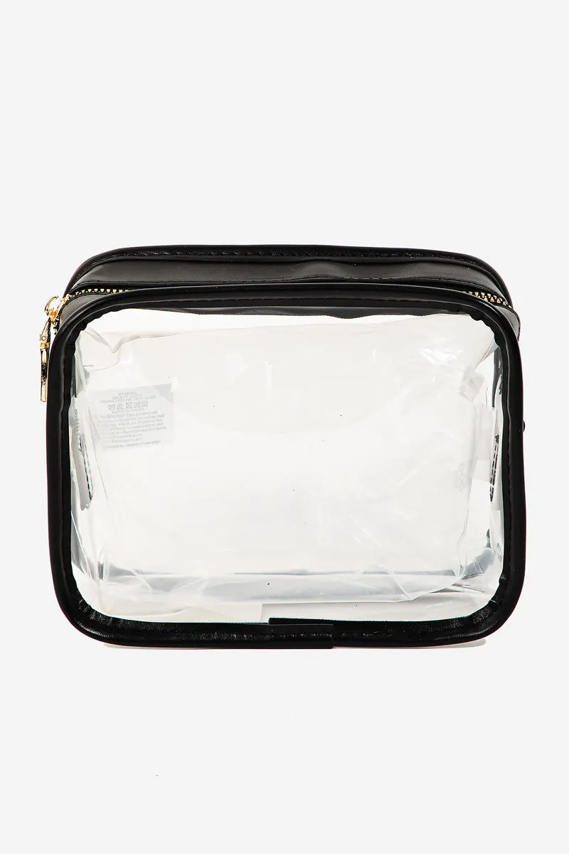 Clear Rectangular Cosmetic Bag