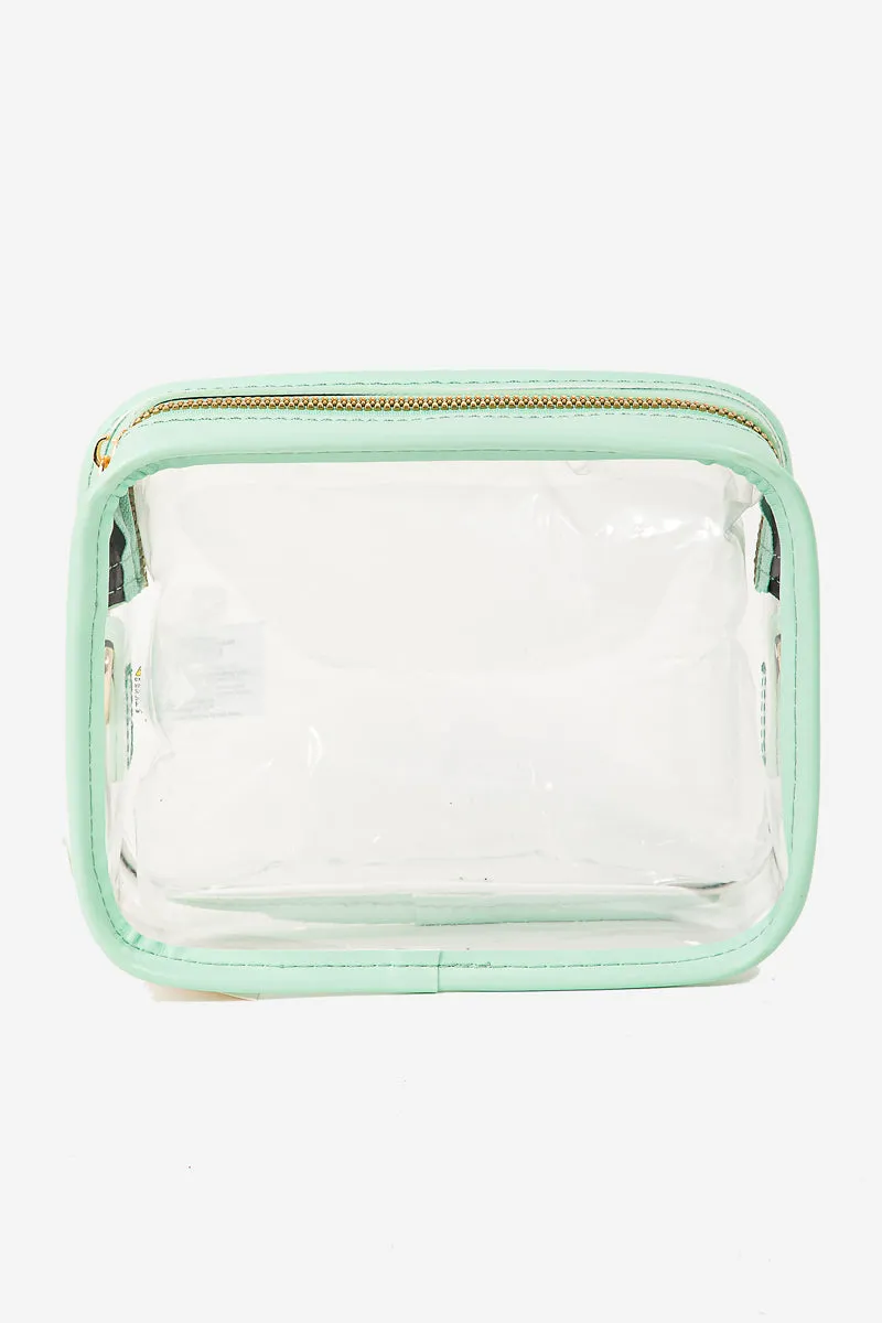 Clear Rectangular Cosmetic Bag