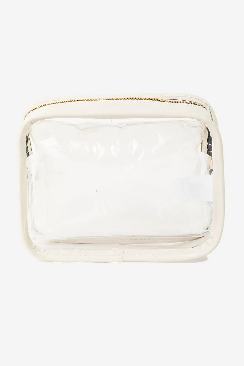 Clear Rectangular Cosmetic Bag