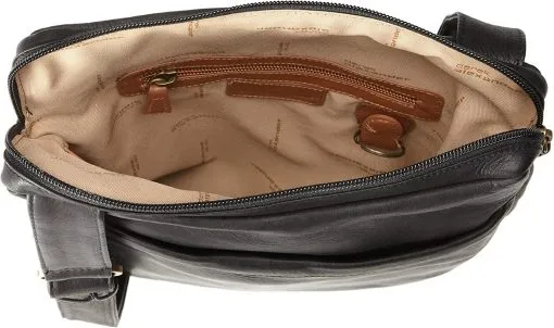 Derek Alexander Leather DERBY -Top Zip Unisex Messenger Bag