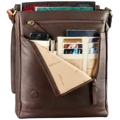 Derek Alexander Leather Messenger Bag