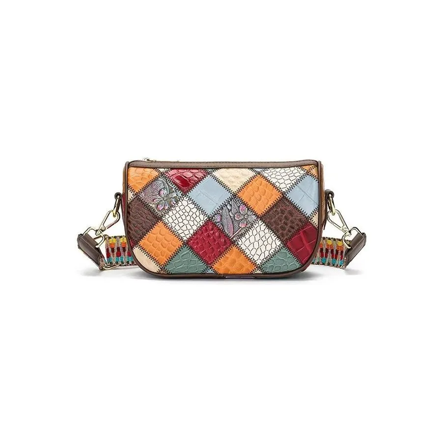 Elegant Cowhide Crossbody Shoulder Bag