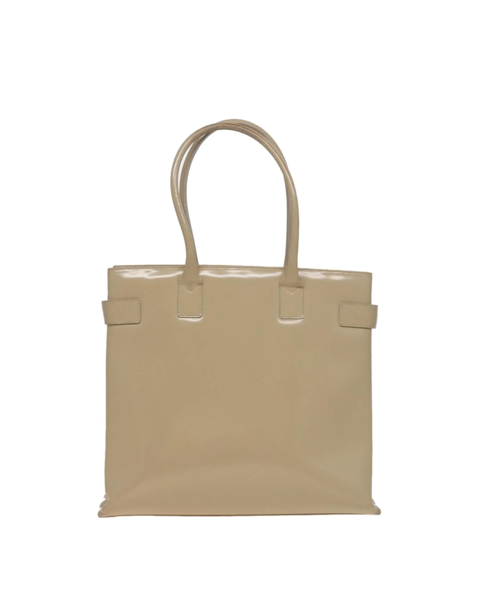 Enamel Tote Bag with Handle and Spacious Interior