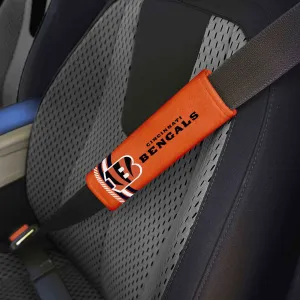 Fanmats Cincinnati Bengals Team Color Rally Seatbelt Pad - 2 Pieces