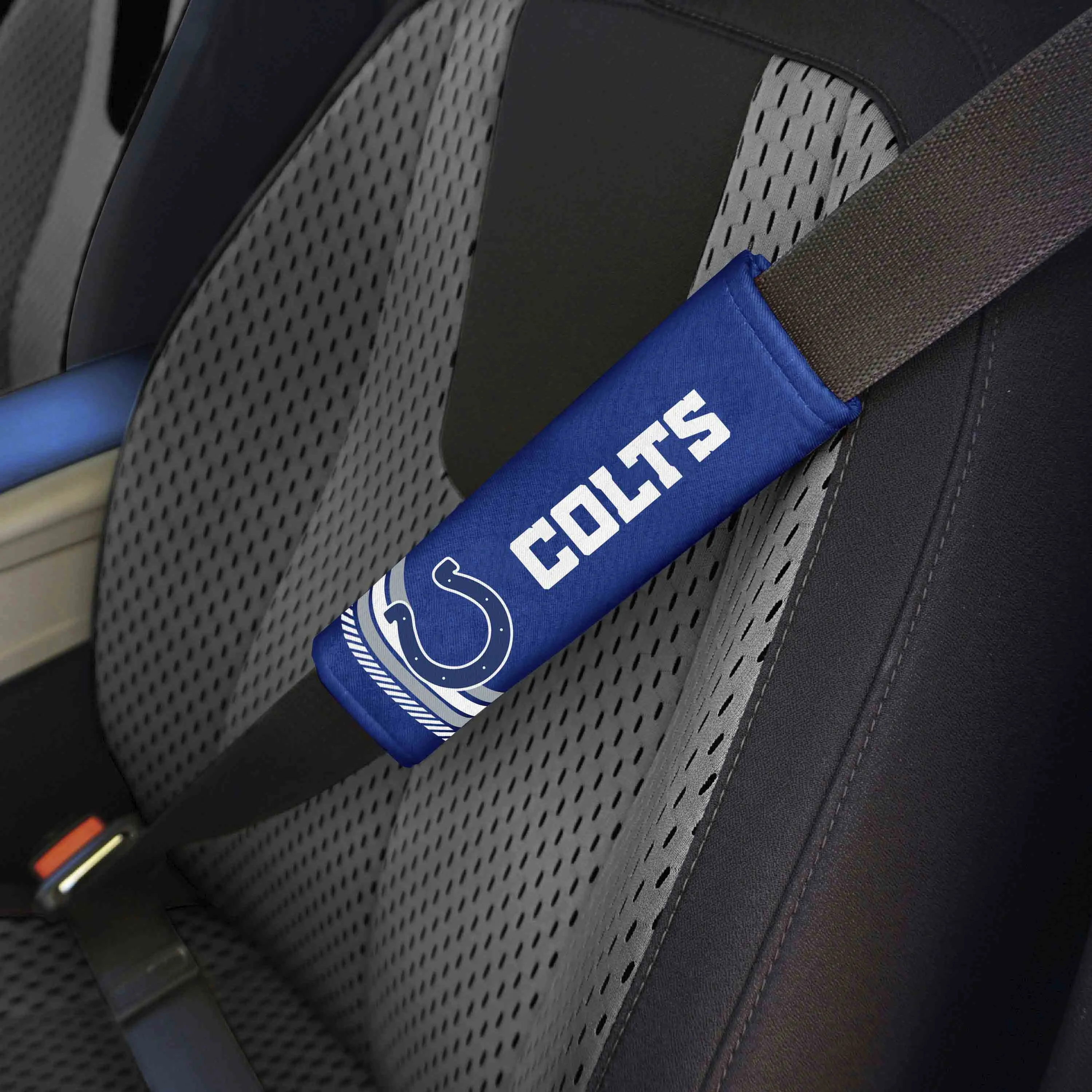 Fanmats Indianapolis Colts Team Color Rally Seatbelt Pad - 2 Pieces