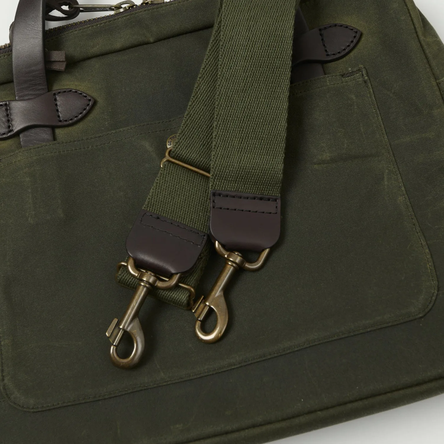 Filson Tin Cloth Compact Briefcase - Otter Green