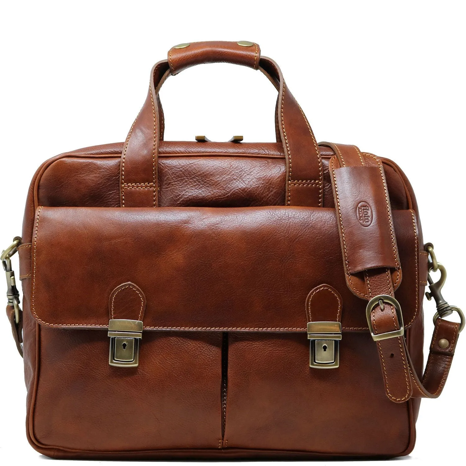 Floto Leather Roma Laptop Bag