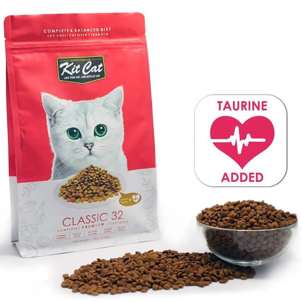 FREE TREATS: Kit Cat Classic 32 Dry Cat Food