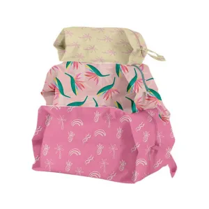 Island Girl 3D Zip Pouch, Set of 3