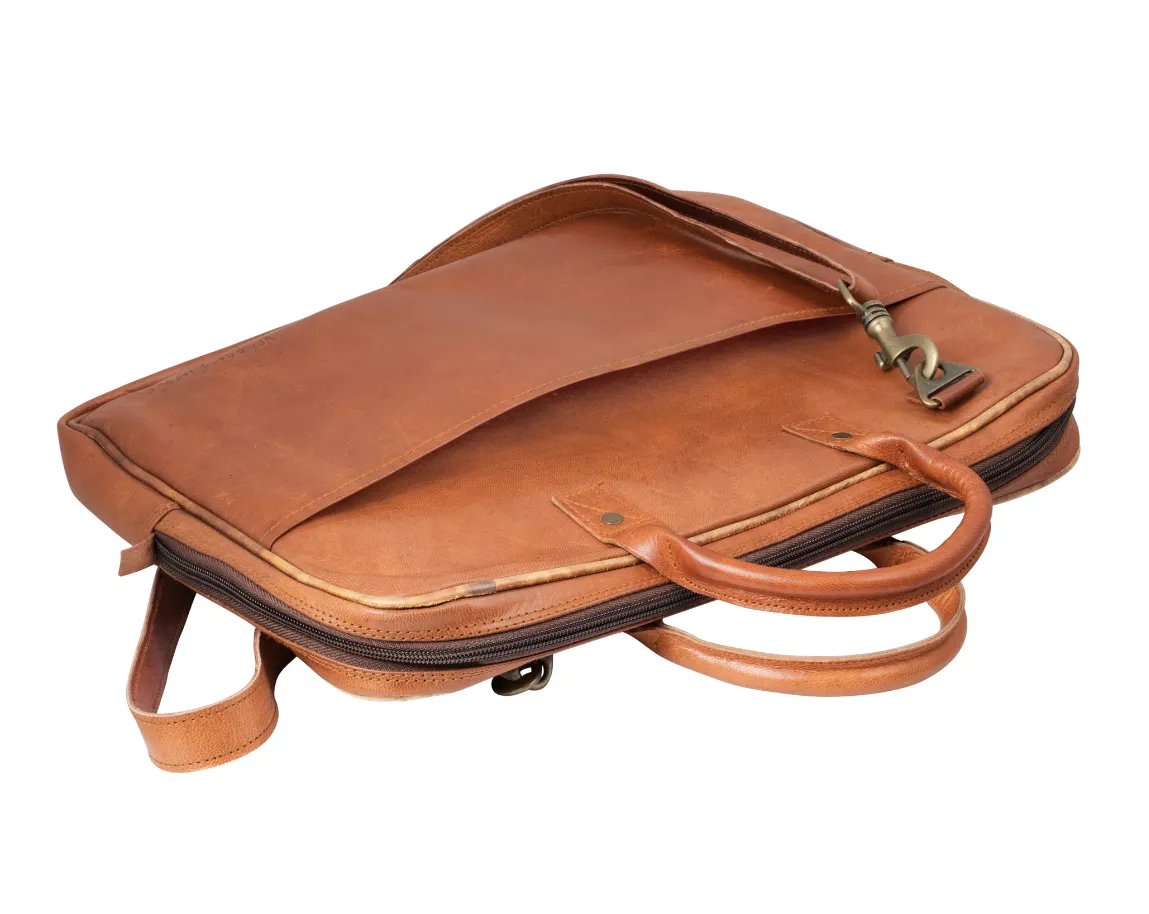 Johnny Fly Co. Leather Laptop Sling Bag