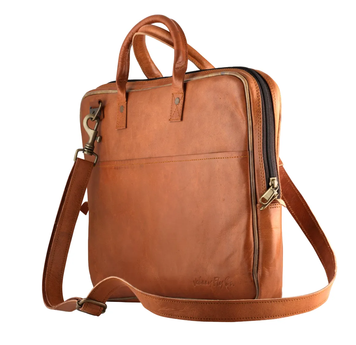 Johnny Fly Co. Leather Laptop Sling Bag