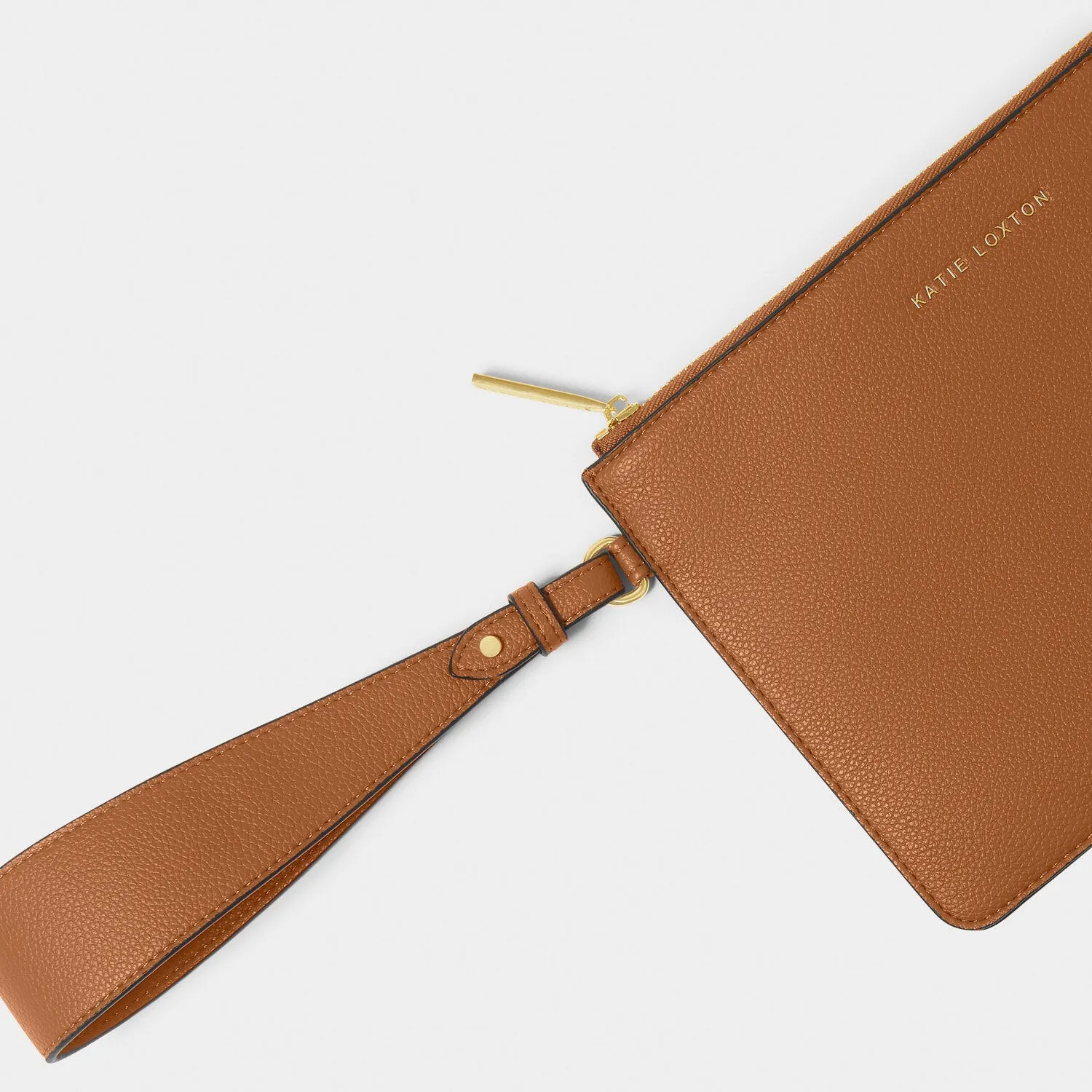 Katie Loxton 24cm Cognac Marni Wristlet Pouch