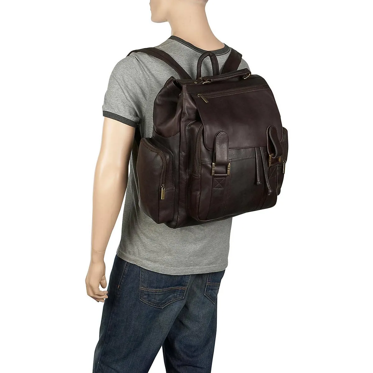 LeDonne Leather Laptop Backpack