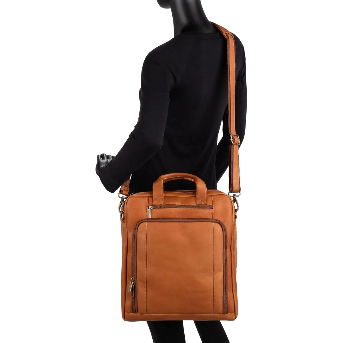 LeDonne Leather Upton Vertical Laptop Brief