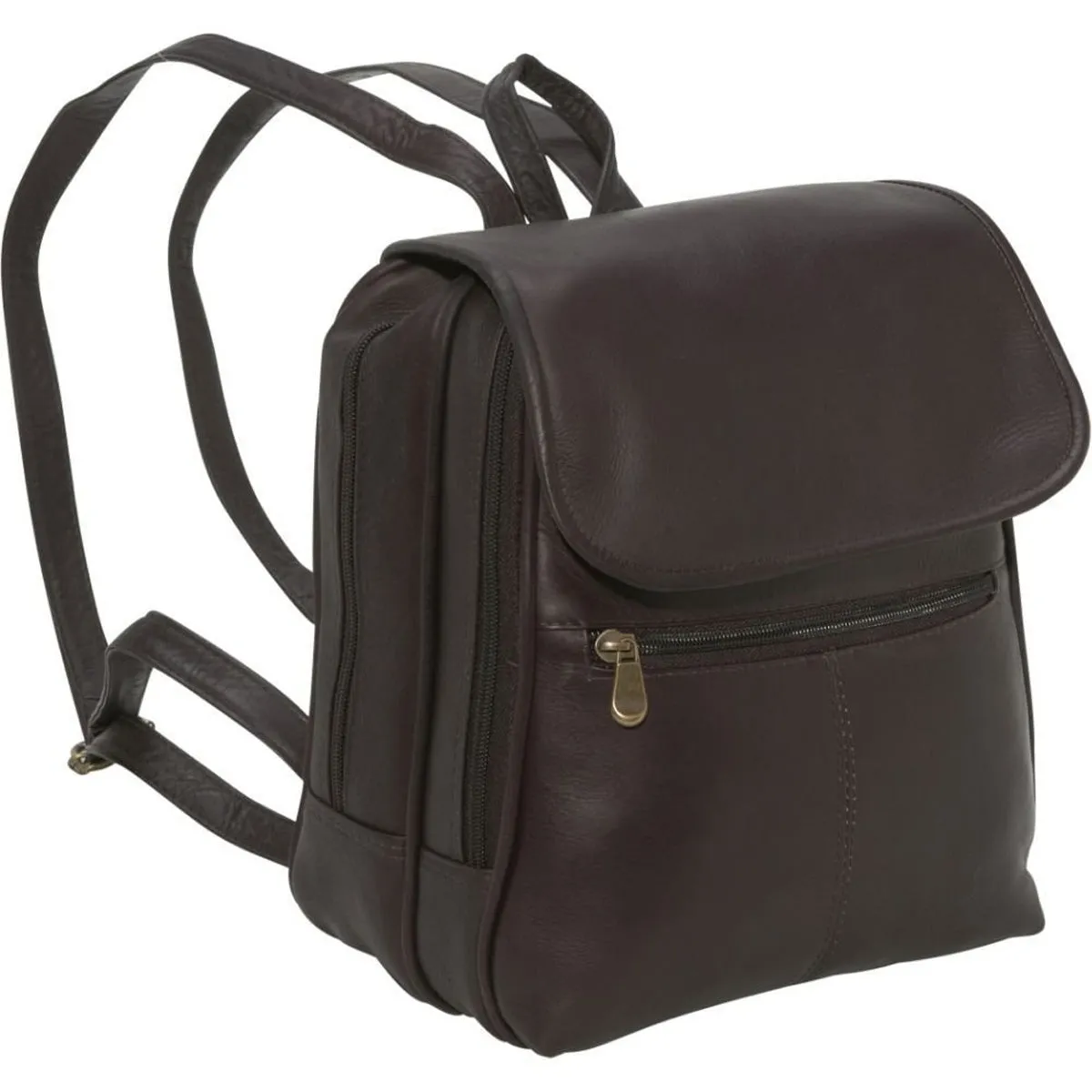 LeDonne Leather Women's Organizer Backpack/Purse