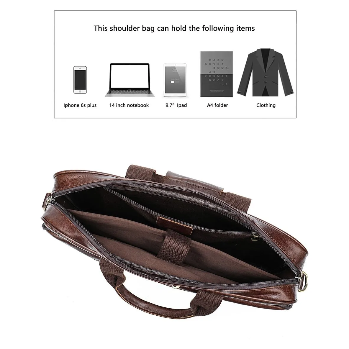 Luxury Exotic Leather Laptop Briefcase