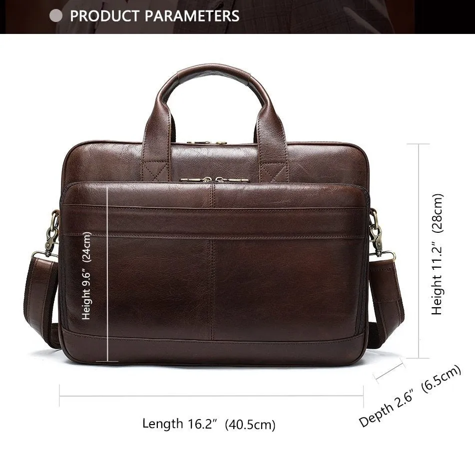 Luxury Exotic Leather Laptop Briefcase