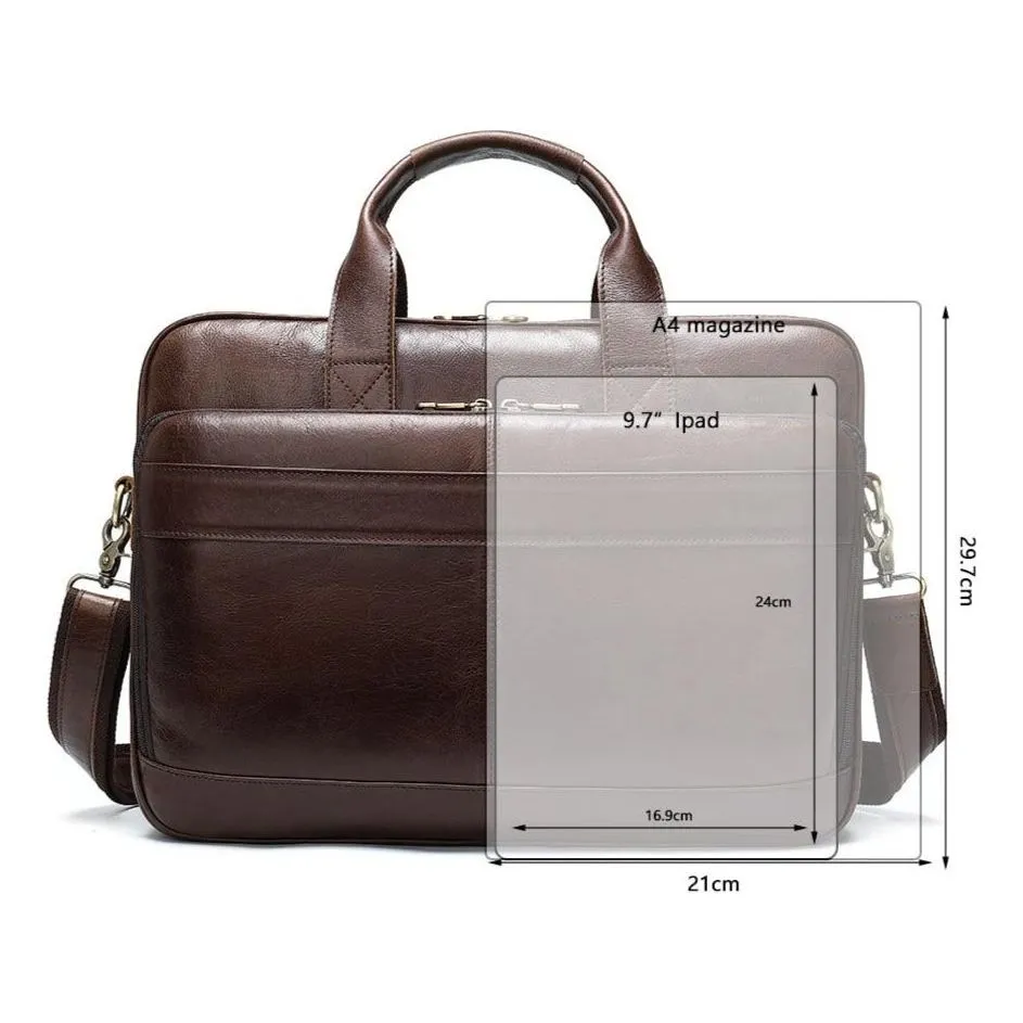 Luxury Exotic Leather Laptop Briefcase