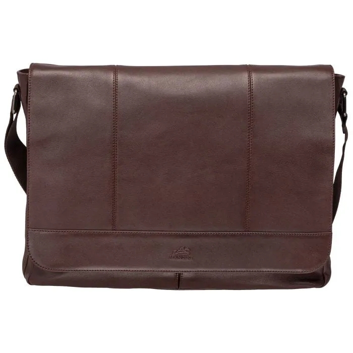 Mancini Leather Milan Messenger Bag for 15” Laptop / Tablet