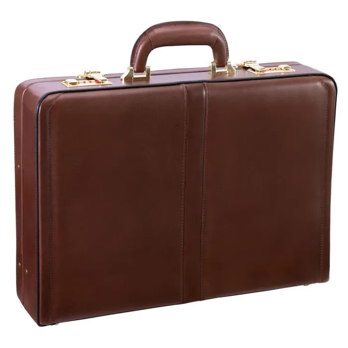 McKlein Leather Attaché Briefcase - Reagan 3.5"