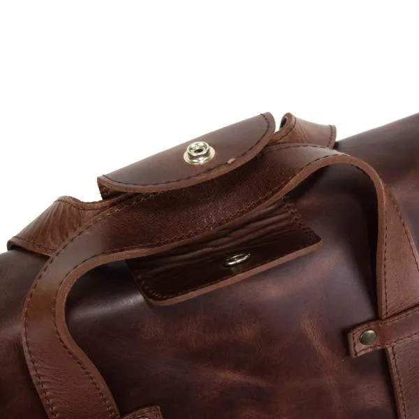 Montana Portfolio XL Briefcase Legal Size in Rustic Brown Leather