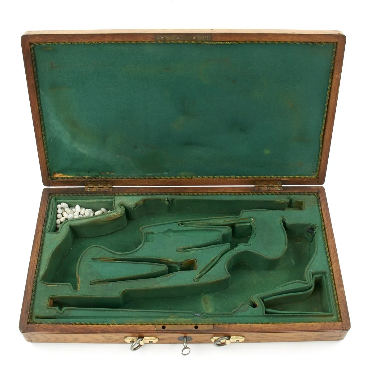 Original European Circa 1875 Remington Rolling Block Pistol Pair in Fitted Case with Accessories