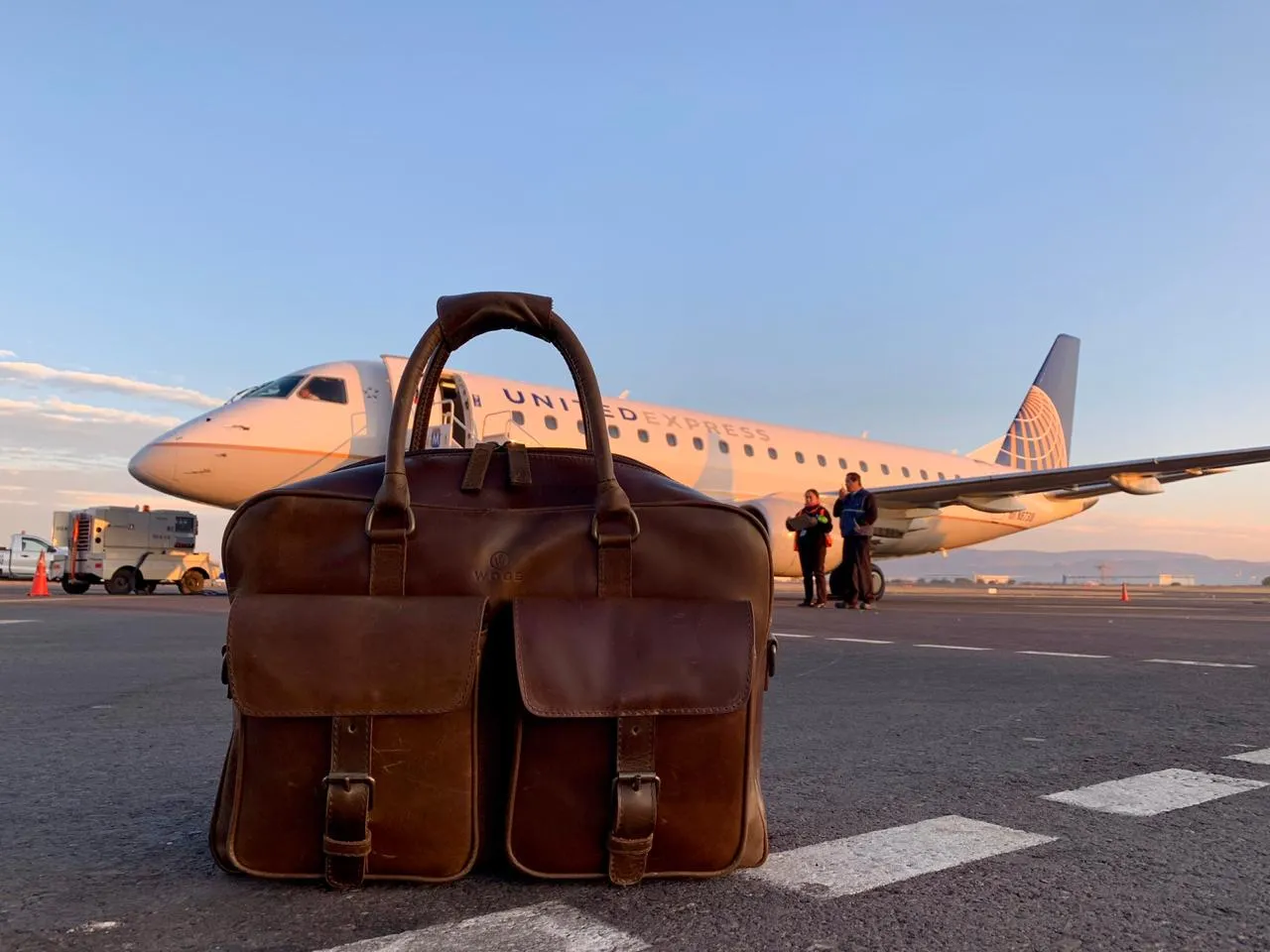 Overnighter Briefcase in Chocolate Leather